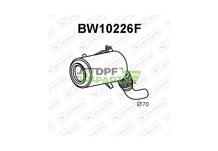 Filtry cząstek stałych DPF BMW - 18307796215 18307807474 18307812880
