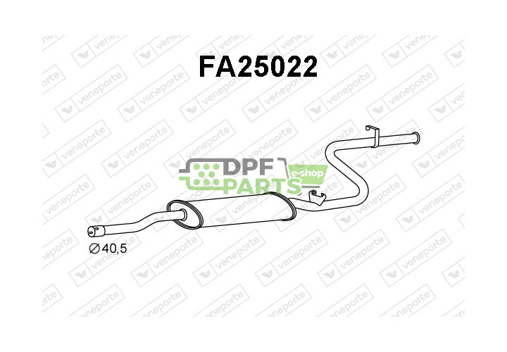 Koncový tlumič výfuku FIAT / SEAT - 4401369 5888168 
