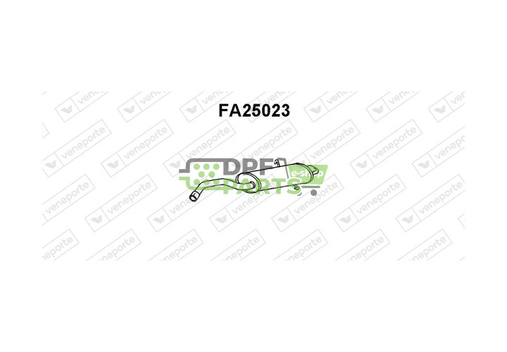 Koncový tlumič výfuku FIAT - 5888944 5957376 5982480