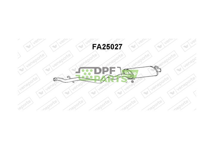 Koncový tlumič výfuku FIAT - 7037680 7607680 7648992