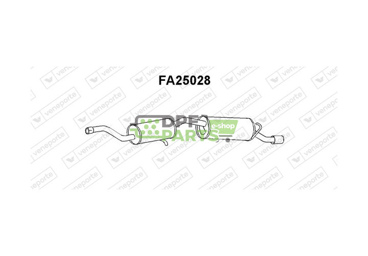 Koncový tlumič výfuku FIAT / INNOCENTI - 7543681 7634204 7638556