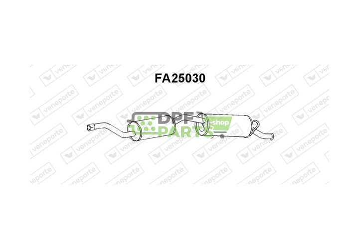 Koncový tlumič výfuku FIAT - 5888942 5890529 5967740
