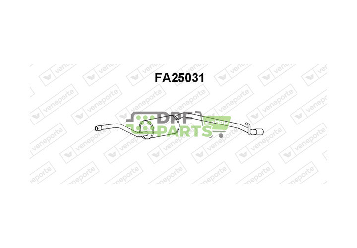 Koncový tlumič výfuku FIAT - 7638554 7656262 