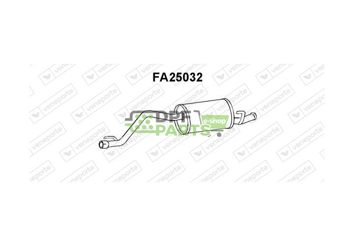 Koncový tlumič výfuku AUTOBIANCH / FIAT - 50030020 50030028 7535561