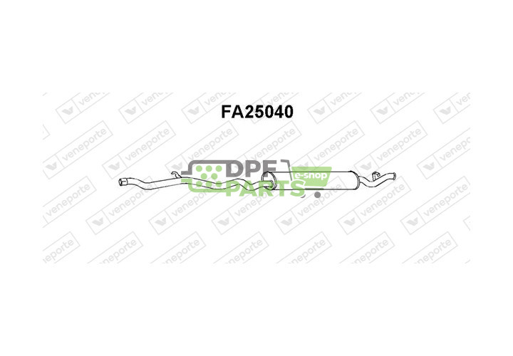 Koncový tlumič výfuku FIAT - 7661309 7661310 