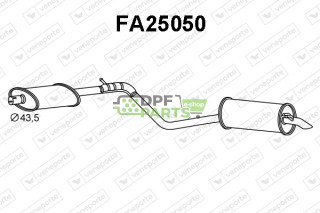 Koncový tlumič výfuku FIAT - 46454339 46472293 71765070