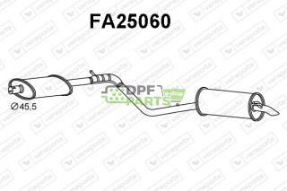 Koncový tlumič výfuku FIAT - 46472293-D45,5  