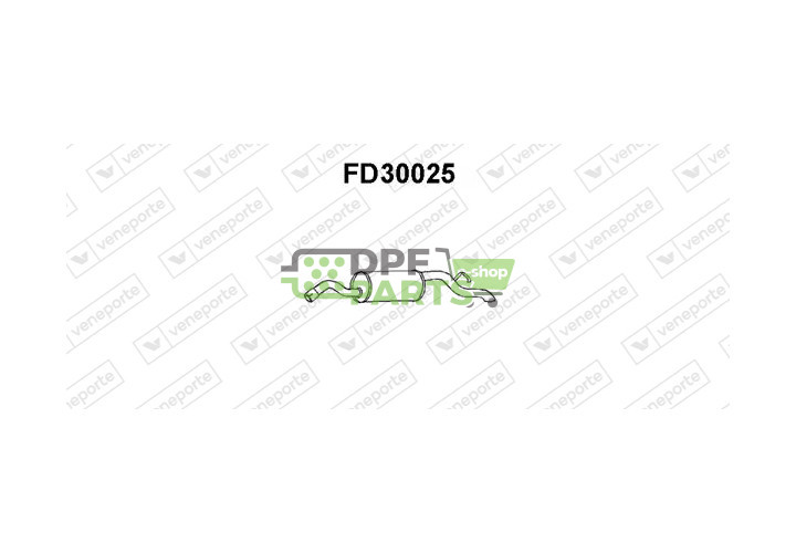 Koncový tlumič výfuku FORD - 1019391 1495883 6701078