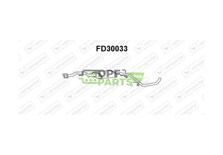 Koncový tlumič výfuku FORD - 1019404 1101694 1495887