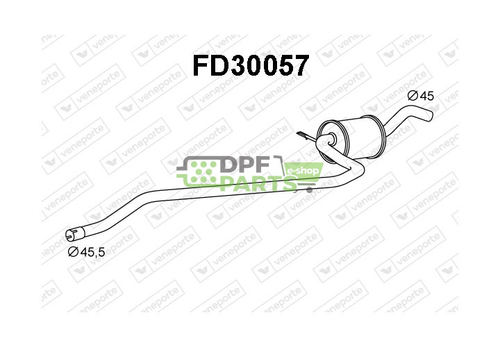 Tlumič FORD - 1030384 1030387 1460172