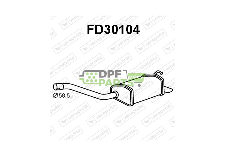 Tlumič FORD - 1148401-1 SAÍDA 1149724-1 SAÍDA 1213483-1 SAÍDA