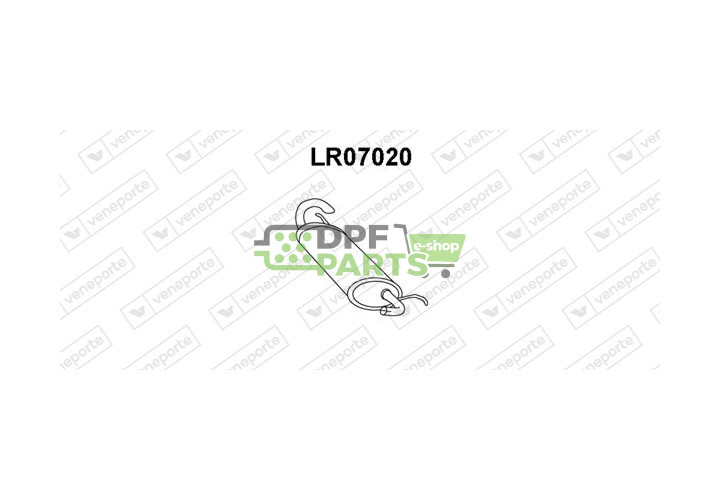 Tlumič LAND ROVER - ESR4071 WCG000050 WCG000051