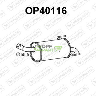 Tlumič OPEL / VAUXHALL - 13195995 13263387 5852474