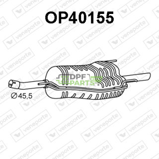 Tlumič OPEL / VAUXHALL - 13129814 13132449 13158590