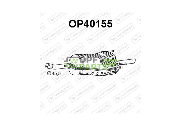 Tlumič OPEL / VAUXHALL - 13129814 13132449 13158590