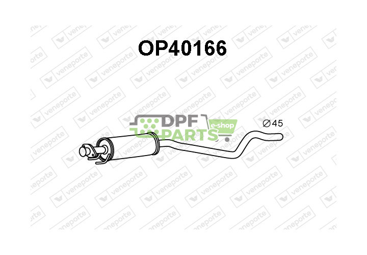 Tlumič OPEL / VAUXHALL - 5852353 5852716 5852851