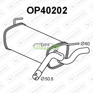 Tlumič CHEVROLET / OPEL / VAUXHALL - 13329576 13379751 852519