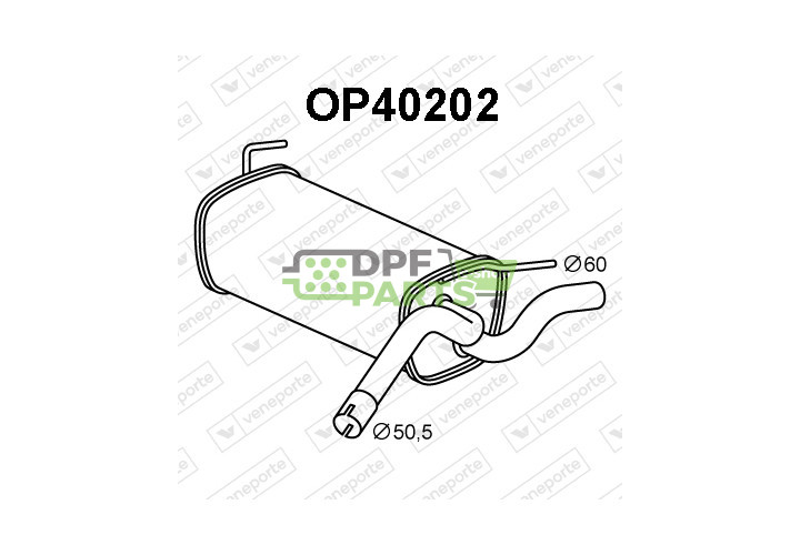 Tlumič CHEVROLET / OPEL / VAUXHALL - 13329576 13379751 852519