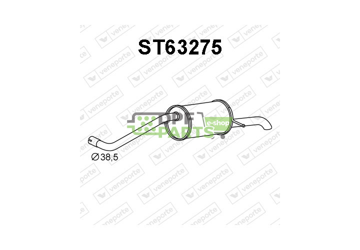 Tlumič SEAT / SKODA / VOLKSWAGEN - 5Z6253609C 5Z6253609M 6Q6253609AR
