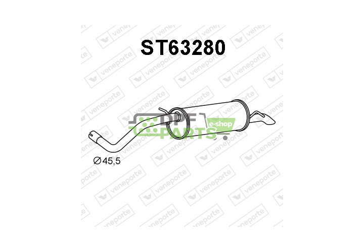 Tlumič SEAT / SKODA / VOLKSWAGEN - 6Q9253025BJ 6Q9253609A 6Q9253609AC