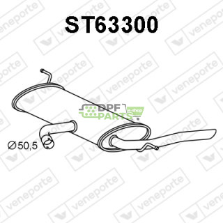 Tlumič SEAT - 5P0253181AL 5P0253181BA 5P0253181BF