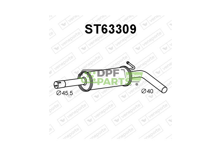 Tlumič SEAT / SKODA / VOLKSWAGEN - 6C0253209K 6C0253209N