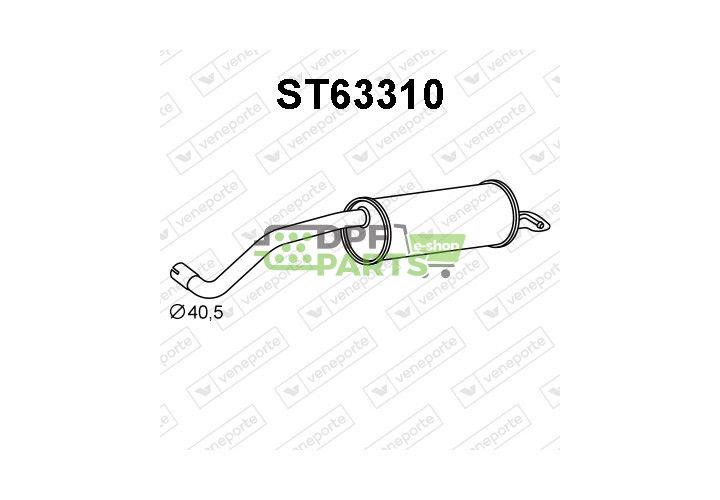 Tlumič SEAT / SKODA / VOLKSWAGEN - 6C6253609A 6C6253609L 6C6253609S
