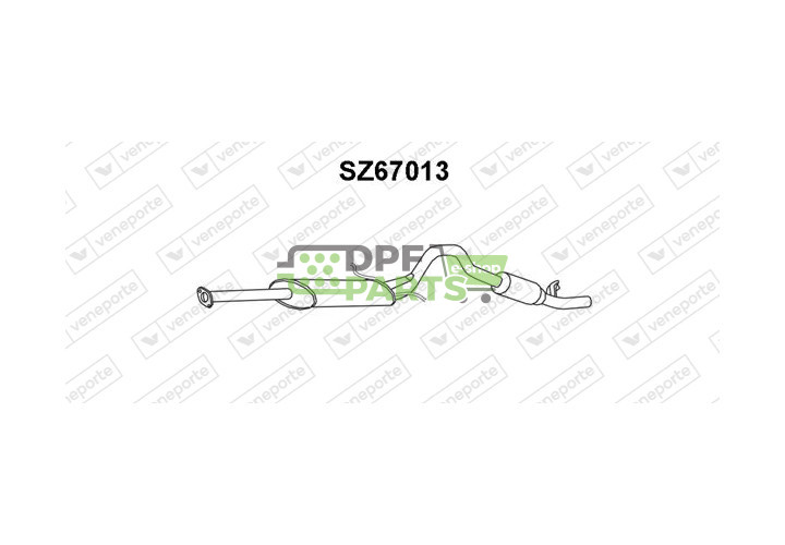 Tlumič SUZUKI - 1430058B50 1430077EA1 1430085C20