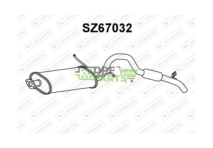 Tlumič SUZUKI - 1430086CA0