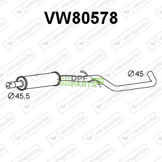 Tlumič VOLKSWAGEN - 1K0253209 1K0253209BD 1K0253209CP