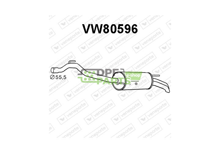 Tlumič VOLKSWAGEN - 074253609AM JZW253609BH