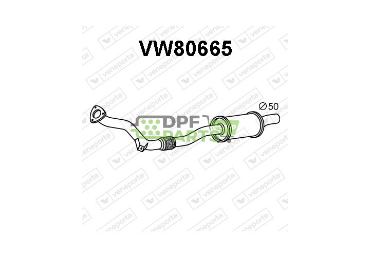 Tlumič AUDI / VOLKSWAGEN - 8D0253209C