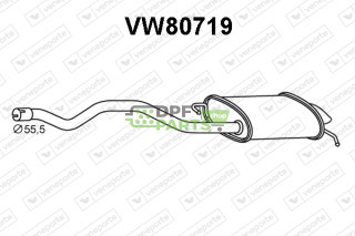 Tlumič VOLKSWAGEN - 7H0253609AC 7H0253609AH 7H0253609AS