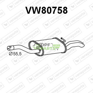 Tlumič VOLKSWAGEN - 3C0253609P