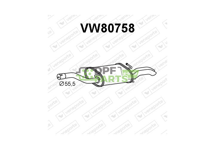 Tlumič VOLKSWAGEN - 3C0253609P