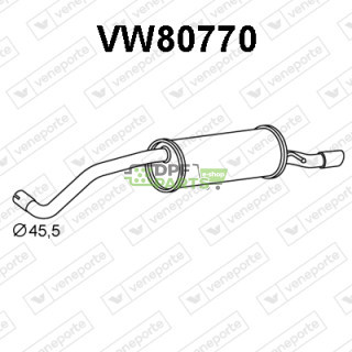 Tlumič VOLKSWAGEN - 6R6253609AG 6R6253609J JZW253609DC