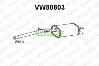 Tlumič VOLKSWAGEN - 2K3253609A 2K3253609B 2K3253609E