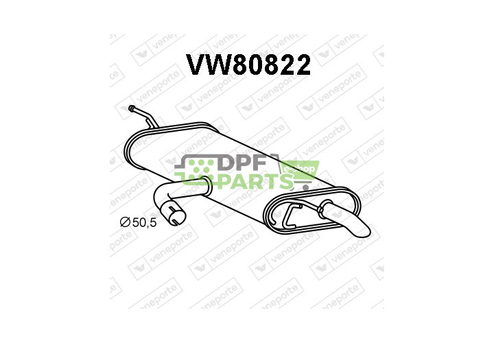 Tlumič SEAT / SKODA / VOLKSWAGEN - 575253609J 5G6253609BD 5G6253609G