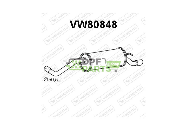 Tlumič AUDI / VOLKSWAGEN - 6Q6253609F 6R6253609AP 8X0253609
