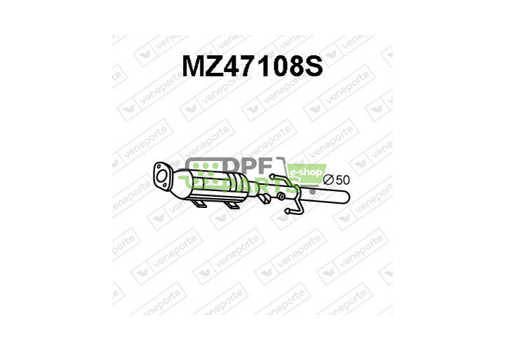 Filtry pevných částic DPF MAZDA - RFY602055X RFY62055 RFY62055XA