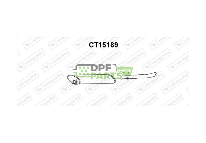 Tlumič CITROËN / FIAT / LANCIA / PEUGEOT - 1717J6 1717K8 71765119
