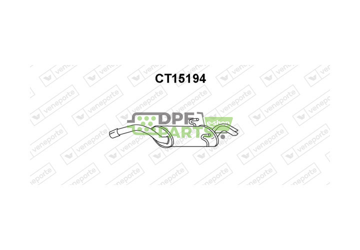 Tlumič CITROËN / FIAT / LANCIA / PEUGEOT - 172691 172692 1726H0