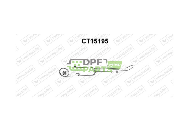 Tlumič CITROËN / FIAT / LANCIA / PEUGEOT - 171743 171744 171754