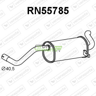 Tlumič RENAULT - 8200276174 8200276188