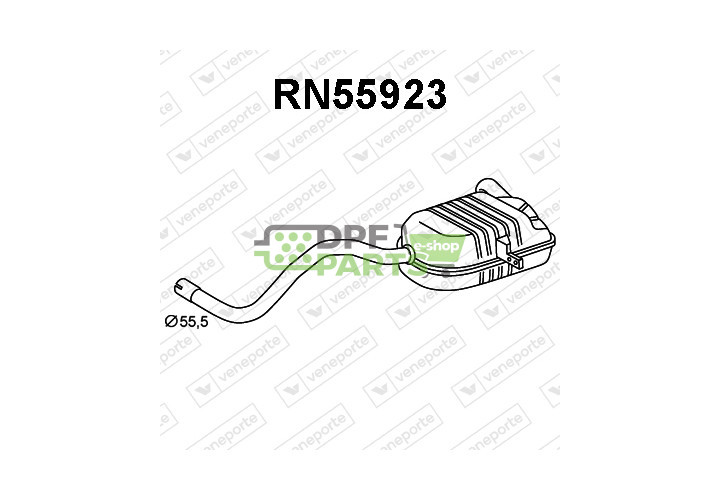 Tlumič RENAULT - 200108433R 8200189573