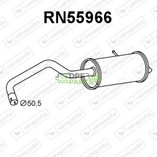 Tlumič MERCEDES / RENAULT - 200106206R 4154900601 8200613085