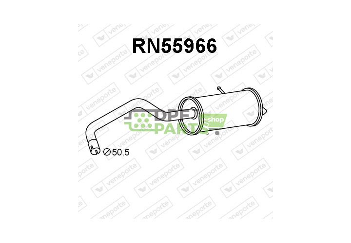 Tlumič MERCEDES / RENAULT - 200106206R 4154900601 8200613085