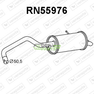 Tlumič MERCEDES / RENAULT - 200106707R 4154900501 8200613094
