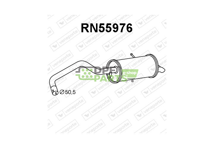 Tlumič MERCEDES / RENAULT - 200106707R 4154900501 8200613094