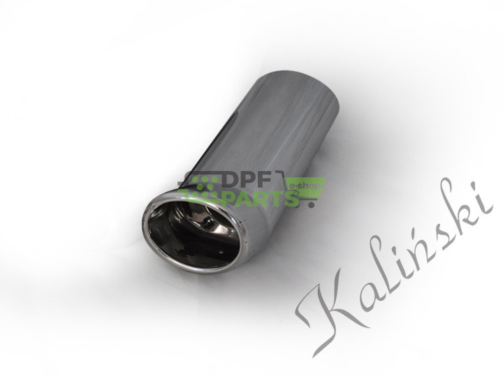 Końcówki ozdobne układu wydechowego / owalna  fi 69x84 / ścięcie pod kątem 35°